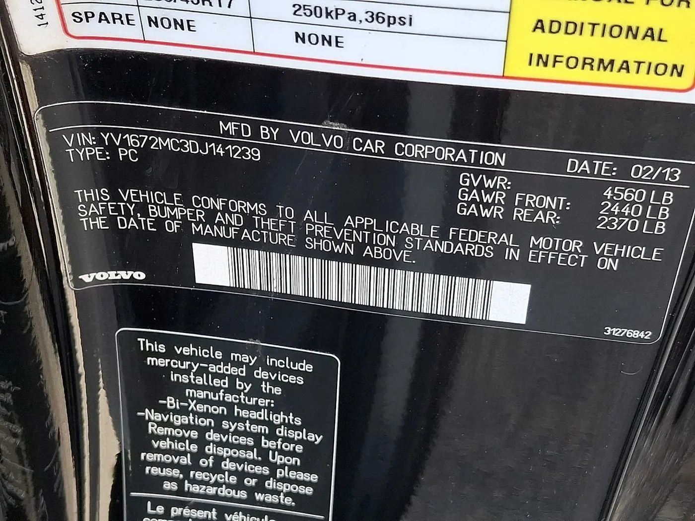 2013 Volvo C70 - $10,487