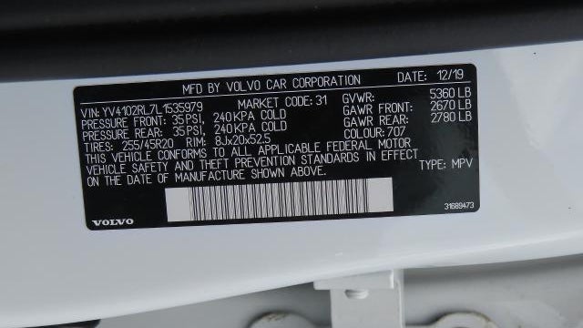 2020 Volvo XC60 T5 Inscription