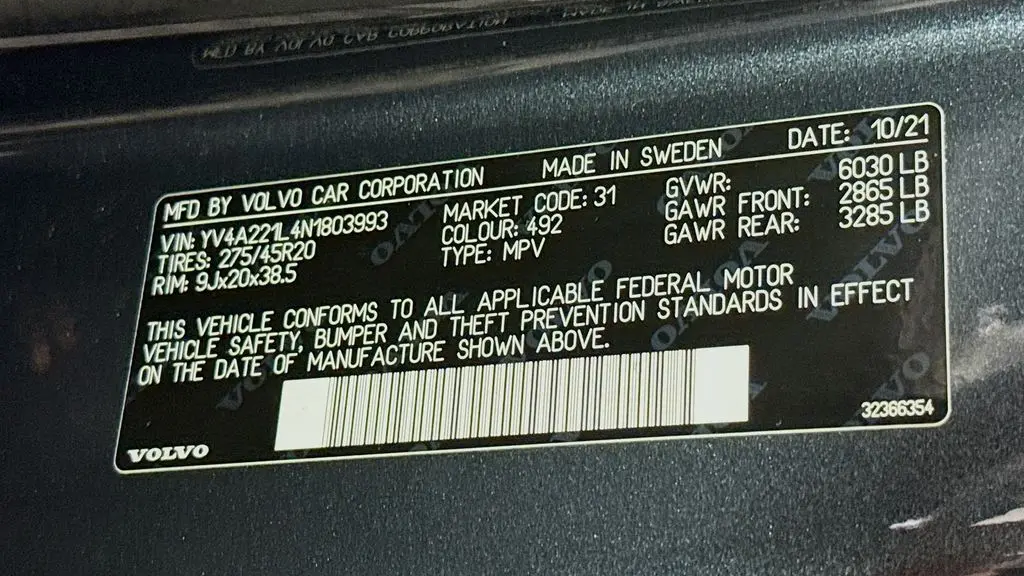 2022 Volvo XC90 T6 Inscription 6-Passenger
