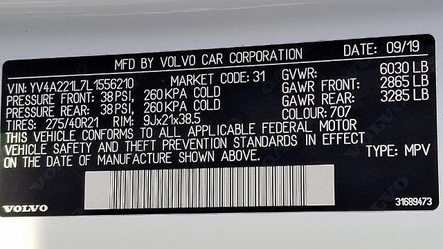 2020 Volvo XC90 T6 Inscription 6-Passenger