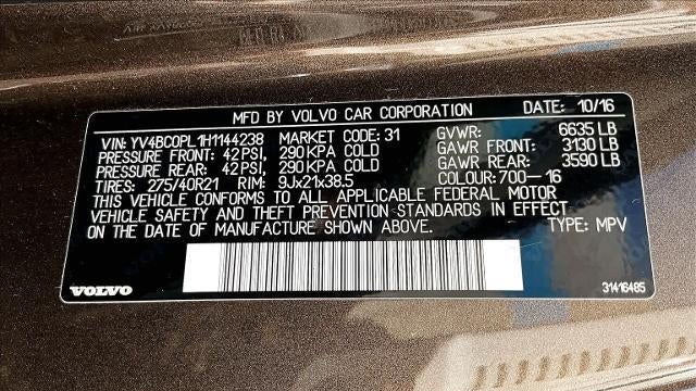 2017 Volvo XC90 T8 eAWD Inscription