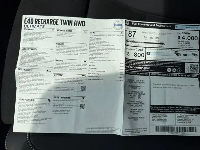 2023 Volvo C40 - $29,995