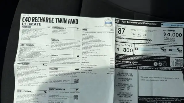 2023 Volvo C40 Recharge Twin Ultimate