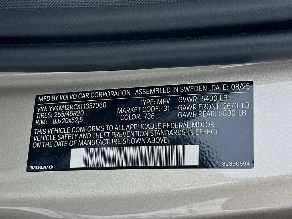 2026 Volvo XC60 - $50,146