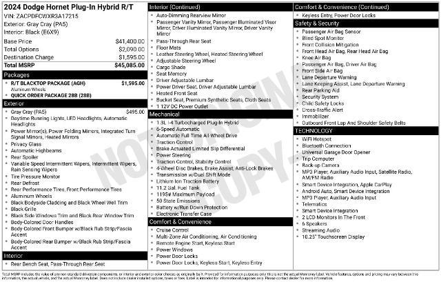 2024 Dodge Hornet - $21,888
