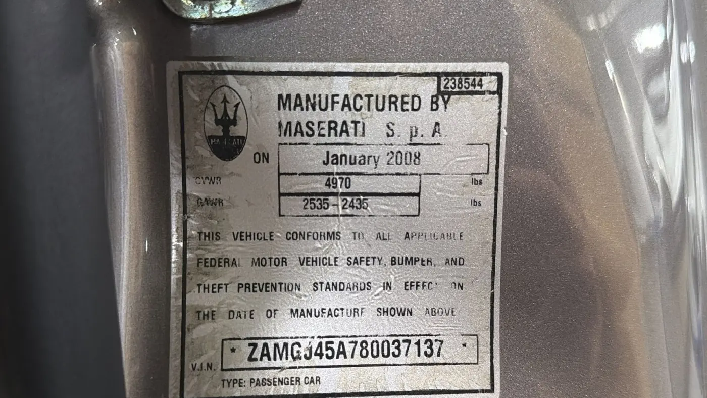 2008 Maserati GranTurismo Base