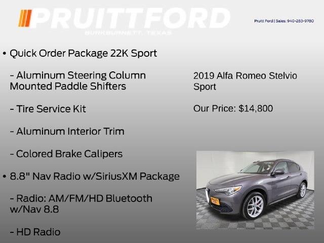 2019 Alfa Romeo Stelvio - $14,800
