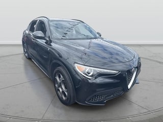 2022 Alfa Romeo Stelvio with Vulcano Black Metallic Exterior
