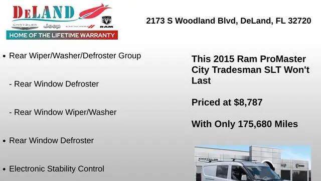 2015 Ram ProMaster City SLT